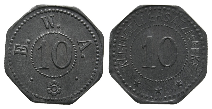  Bayern, Amberg, E.W.A., 10 (Kleingeldersatz); Menzel 493.4   