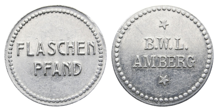  Bayern, Amberg, B.W.L., Flaschenpfand; Menzel 489   