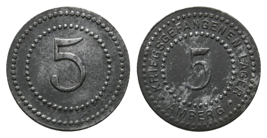  Bayern, Amberg, Kriegsgefangenen Lager, 5; Menzel 510.3   