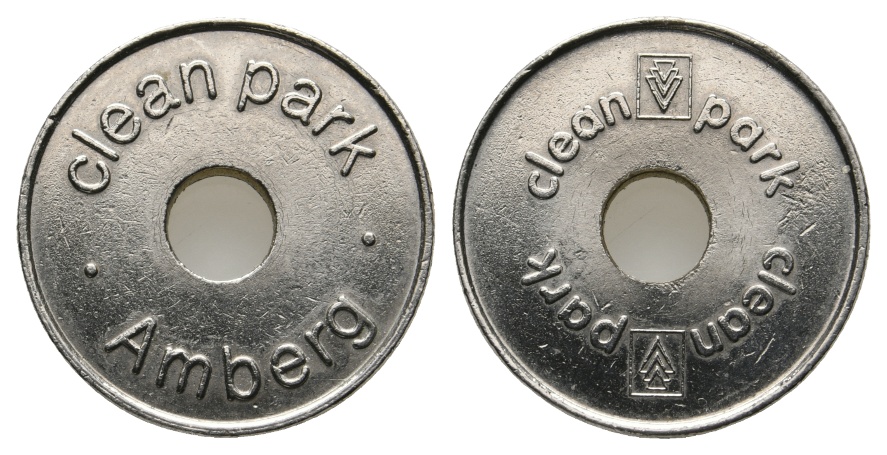  Bayern, Amberg, SB-Waschanlage Berzl Hansestr.; clean park, Waschmarke; Menzel 522   