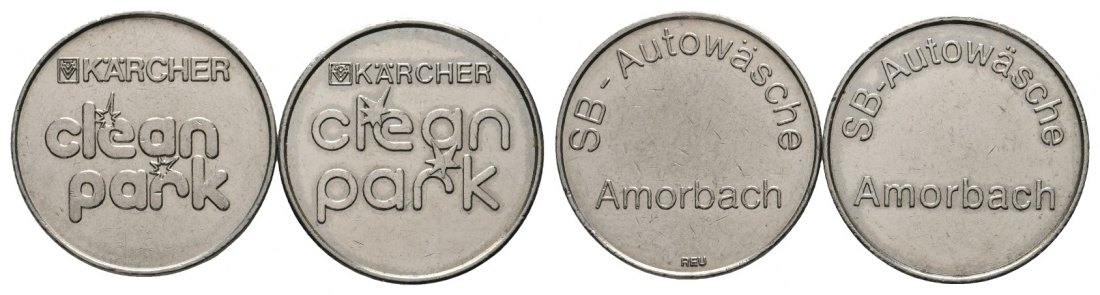  Bayern, Amorbach SB-Autowäsche, Kärcher clean park (2 Marken); Menzel -   