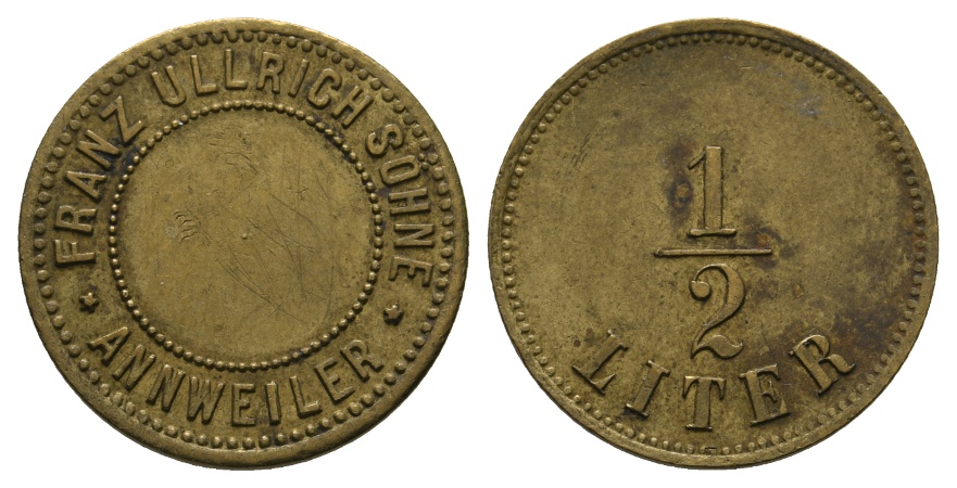  Bayern, Annweiler Franz Ullrich Sohne, 1/2 Liter; Menzel -   