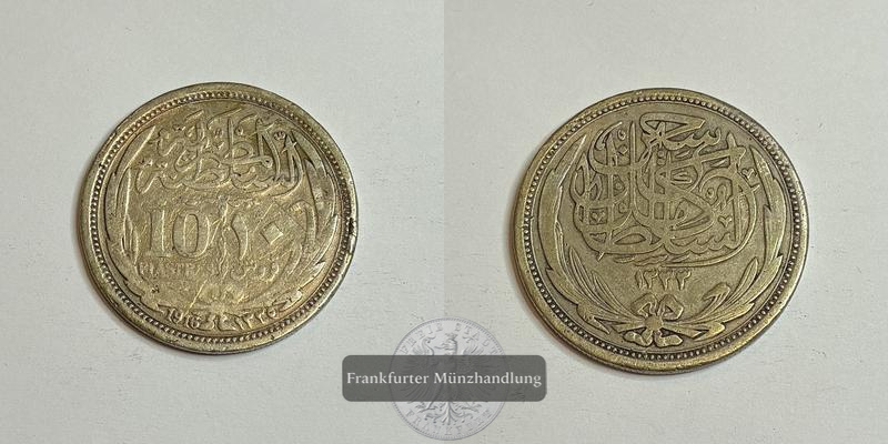  Ägypten 10 Piaster 1916 FM-Frankfurt Feinsilber: 11,6g   