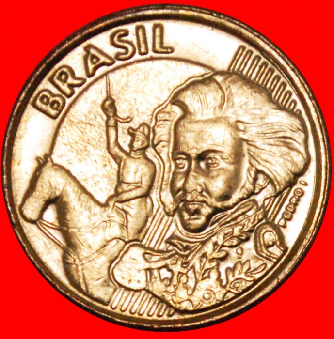  Ⰿ HORSE AND SOUTHERN CROSS: BRAZIL ★ 10 CENTAVOS 2013! Pedro I (1798-1834) LOW START ★ NO RESERVE!   