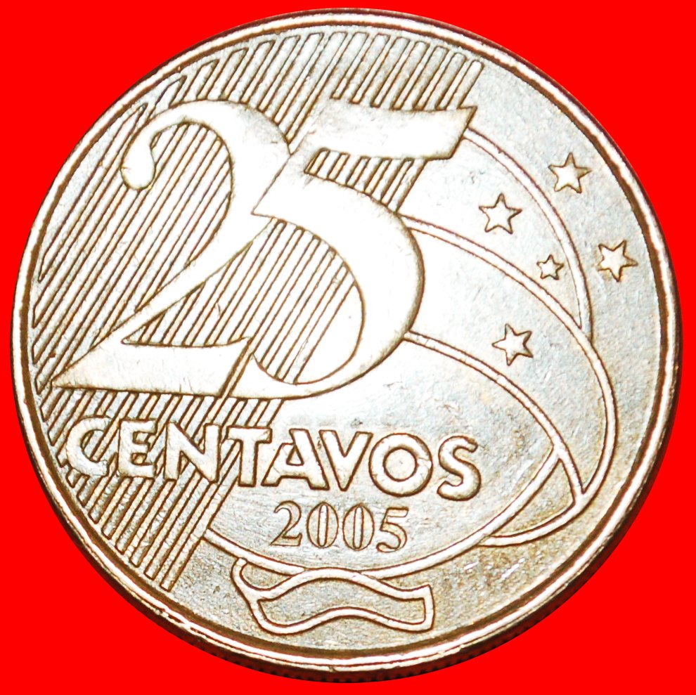  Ⰿ SOUTHERN CROSS: BRAZIL ★ 25 CENTAVOS 2005! Deodoro da Fonseca (1827-1892) LOW START ★ NO RESERVE!   
