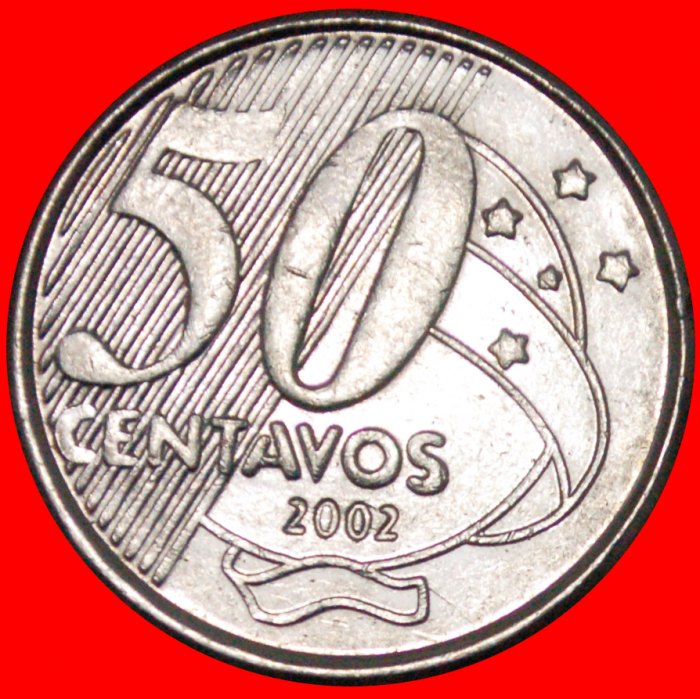  Ⰿ SOUTHERN CROSS: BRAZIL ★ 50 CENTAVOS 2002! Baron of Rio Branco (1845-1912) LOW START ★ NO RESERVE!   