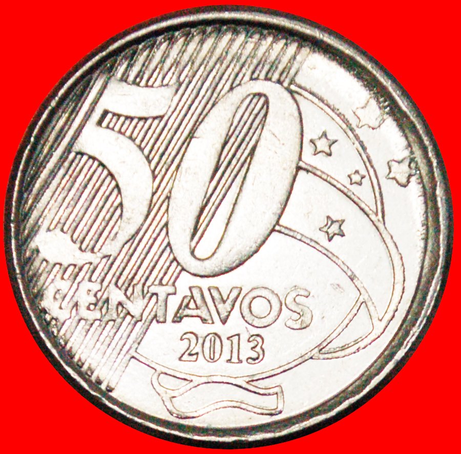  Ⰿ SOUTHERN CROSS: BRAZIL ★ 50 CENTAVOS 2013! Baron of Rio Branco (1845-1912) LOW START ★ NO RESERVE!   
