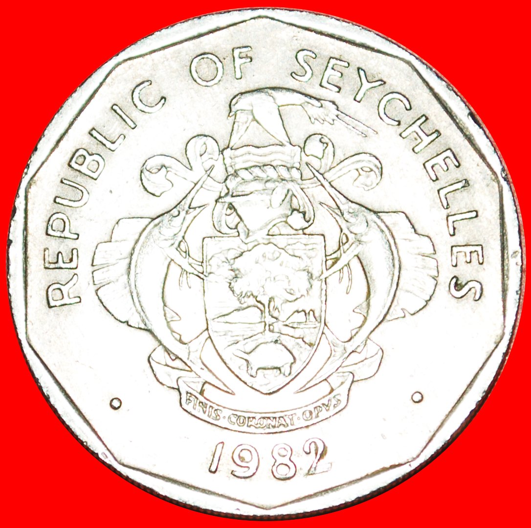 Ⰿ PALM TREE: SEYCHELLES ★ 5 RUPEES 1982!★LOW START ★ NO RESERVE!   
