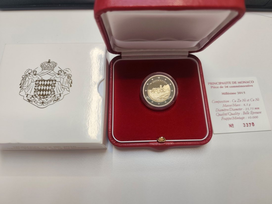  2 euro MONACO 2015 800th ANNIVERSARY OF THE FORTRESS OF MONACO RARE   