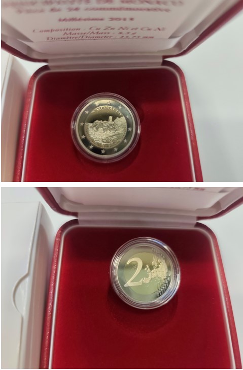  2 euro MONACO 2015 800th ANNIVERSARY OF THE FORTRESS OF MONACO RARE   