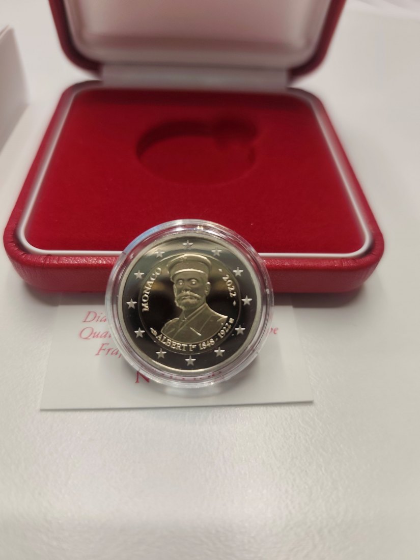  2 euro MONACO 2022 Albert I. Proof   