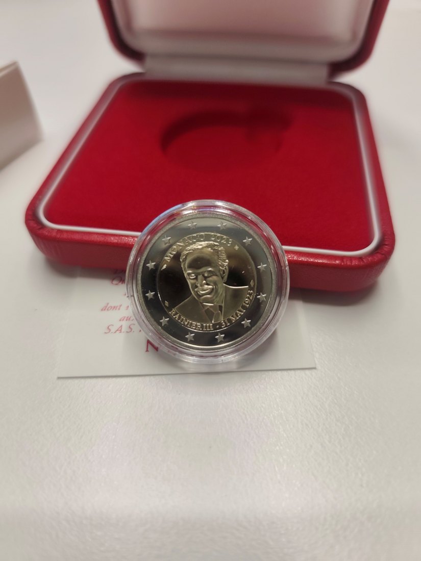  2 euro MONACO 2023 RAINER III. Proof   