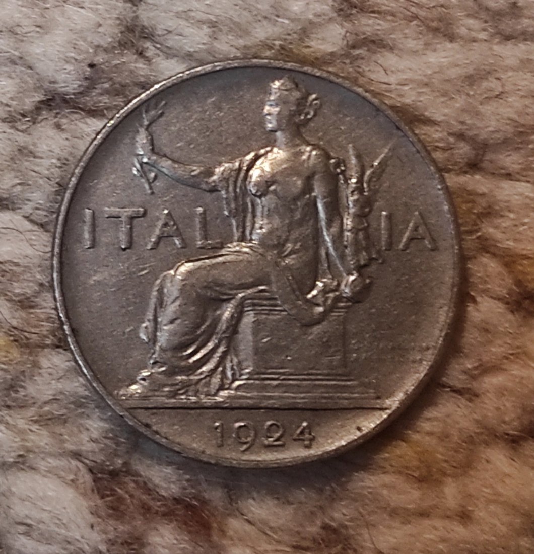  Italien 1 Lira 1924   