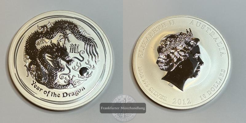  Australien  10 Dollar 2012 Year of the Dragon  FM-Frankfurt  Feinsilber: 311g   