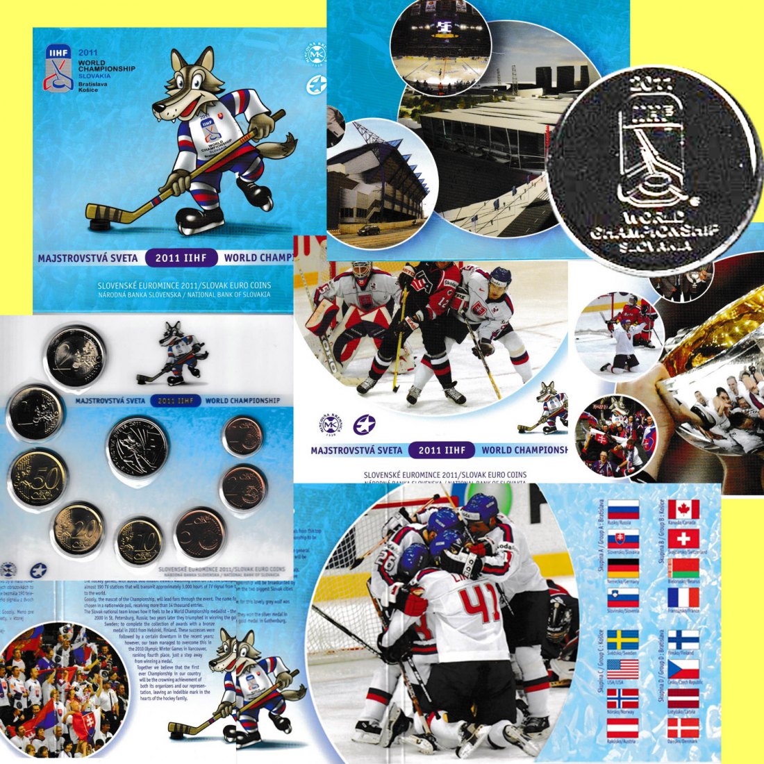  Offiz KMS Slowakei *75. Eishockey-WM der Herren* 2011 5M nur im Folder nur 25.000St!   