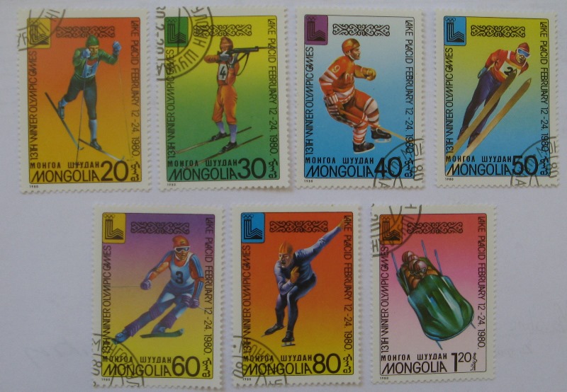  1980, Mongolia, a stamp series: Winter Olympic Games 1980 - Lake Placid” (7 pcs)   