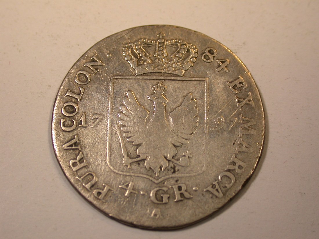  J09 Preussen  4 Groschen 1797 A in s+   Originalbilder   