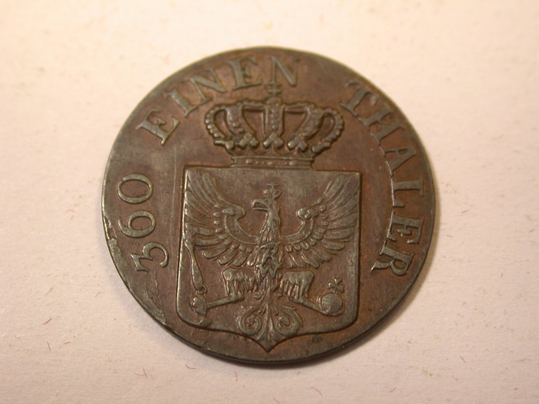  J09 Preussen  1 Pfennig 1837 A in f.ST  !!! Originalbilder   