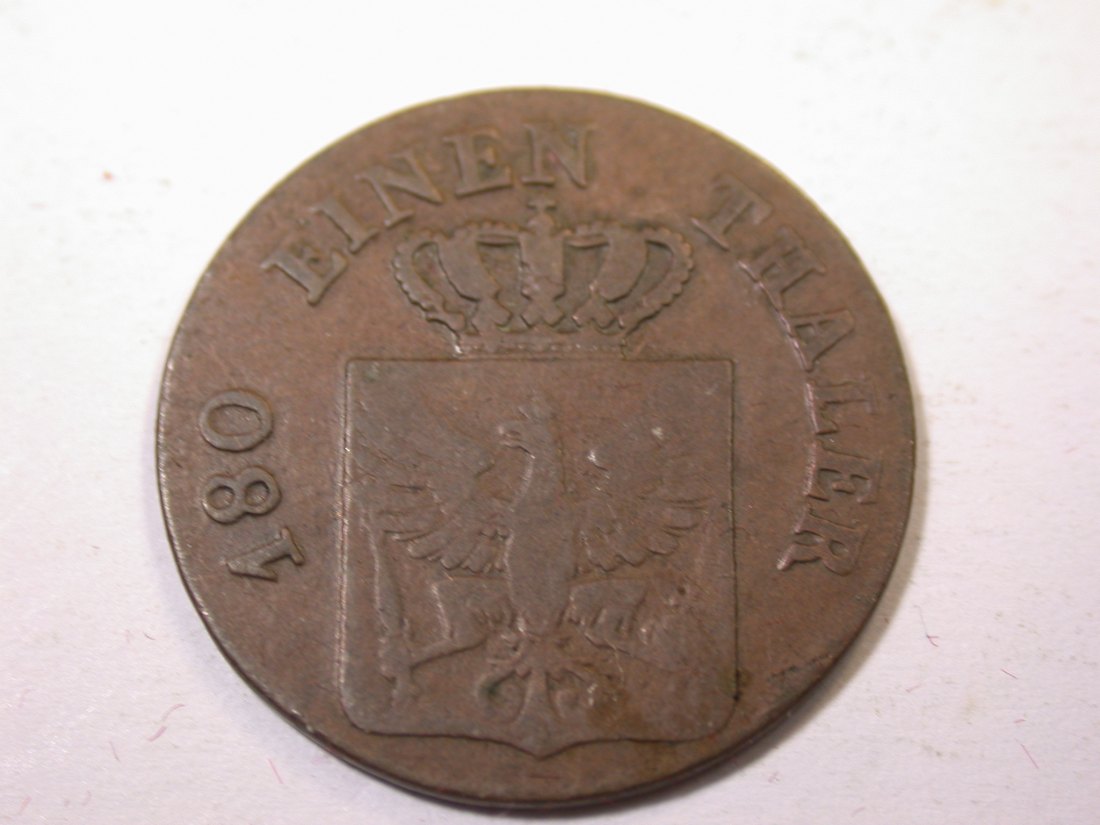  J09 Preussen  2 Pfennig 1827 A   s-ss  Originalbilder   
