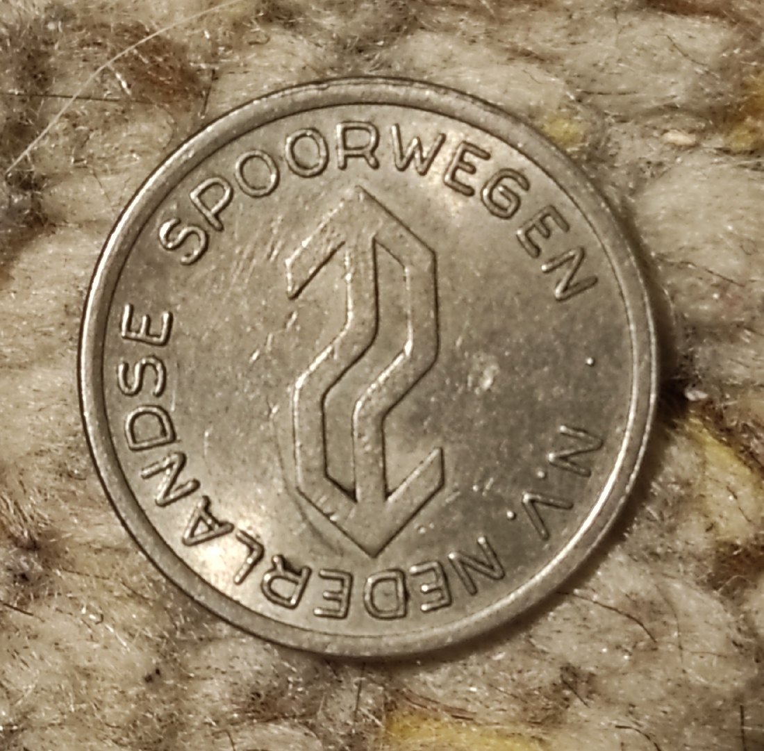  Münze der niederländischen Personenbahnbetreiber   