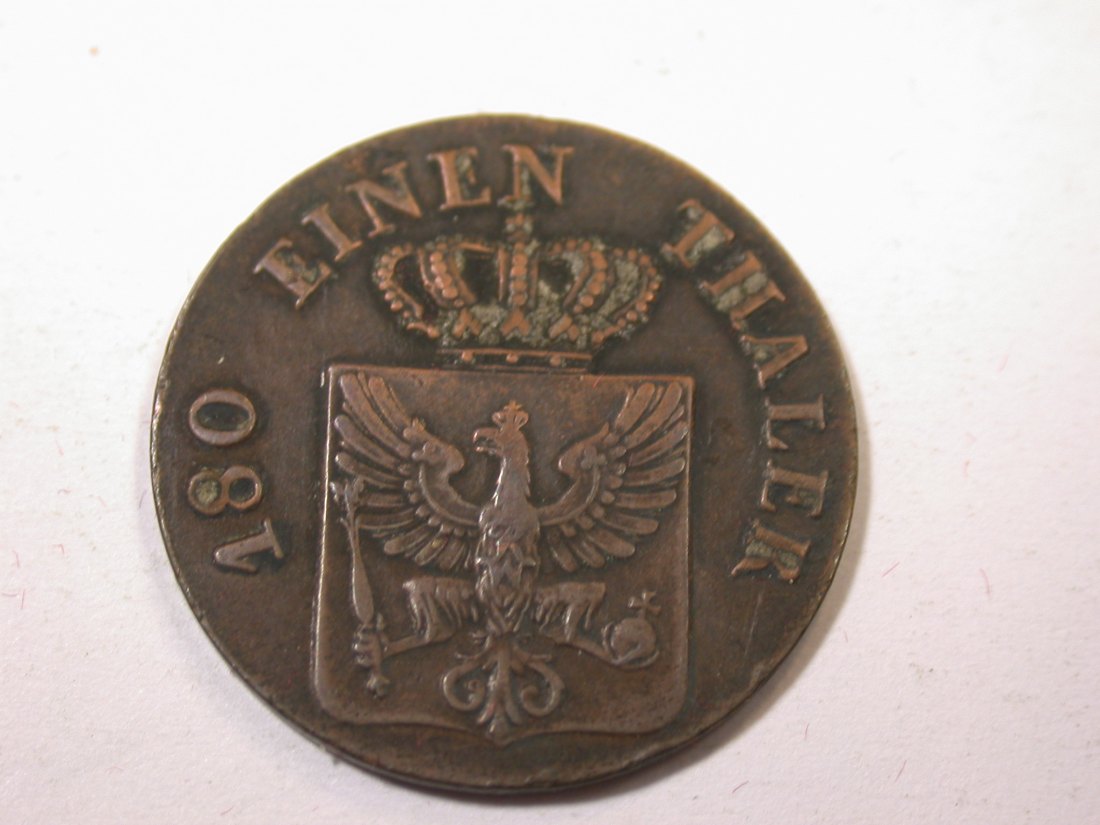  J09 Preussen  2 Pfennig 1840 A in ss+  Originalbilder   