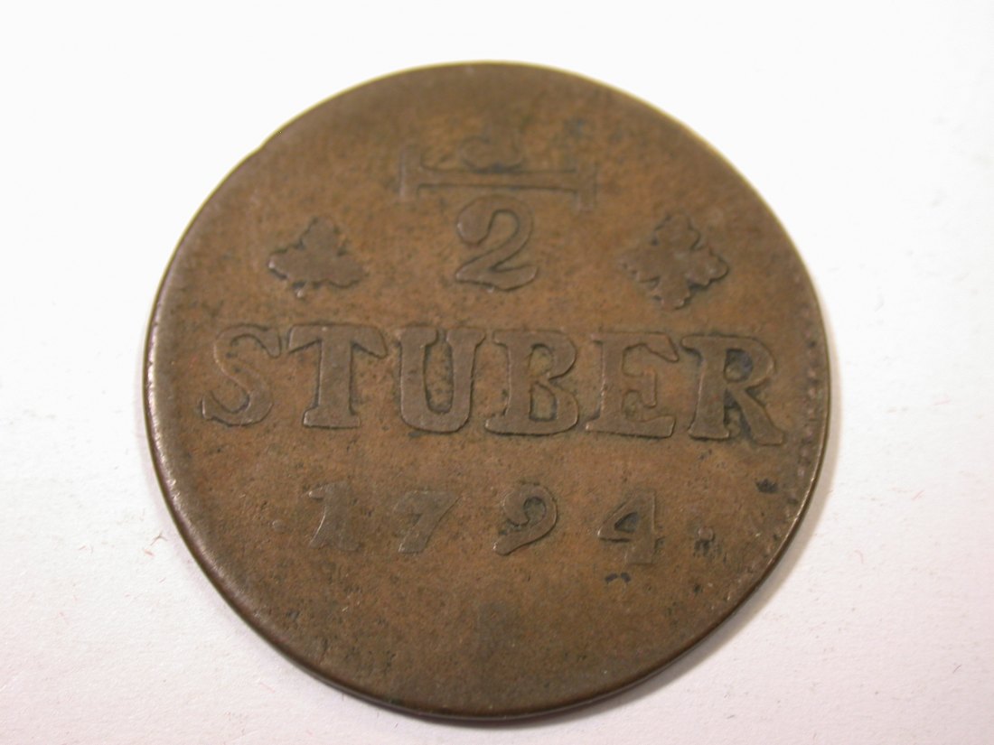  J09 Jülich-Berg 1/2 Stuber 1794 in ss    Originalbilder   