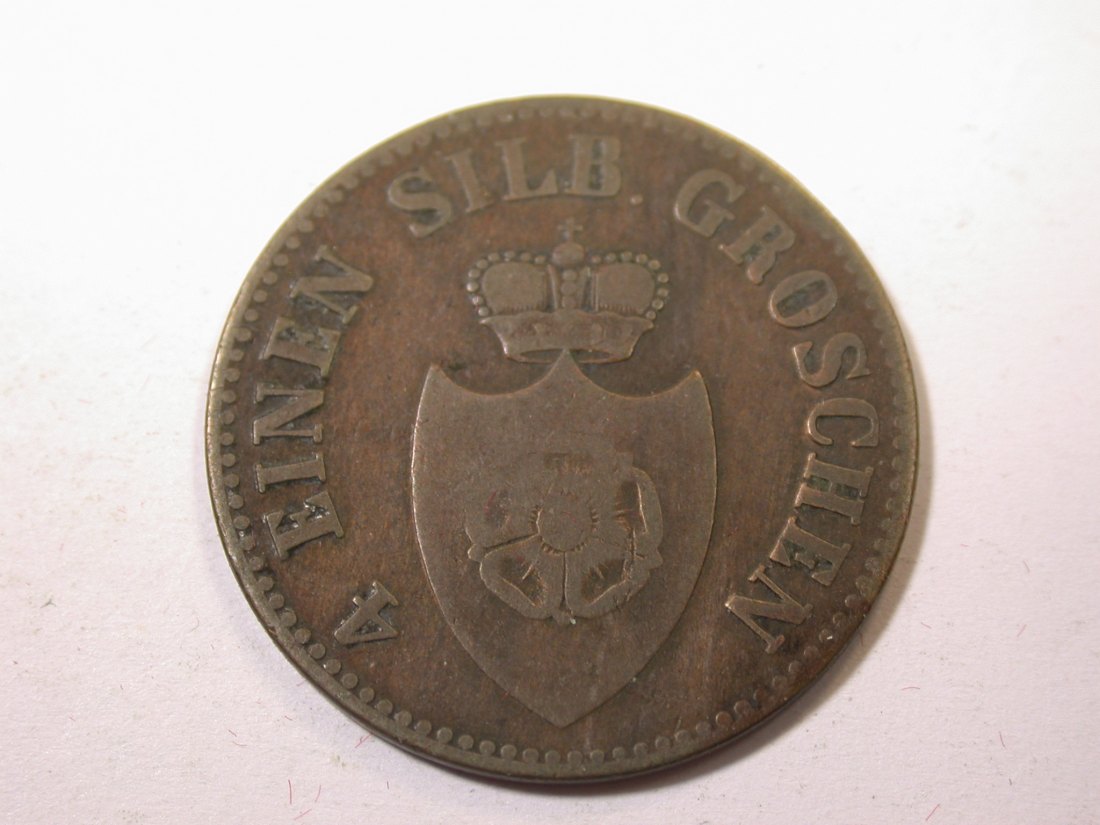  J09 Lippe-Detmold 3 Pfennig 1847 in f.ss    Originalbilder   