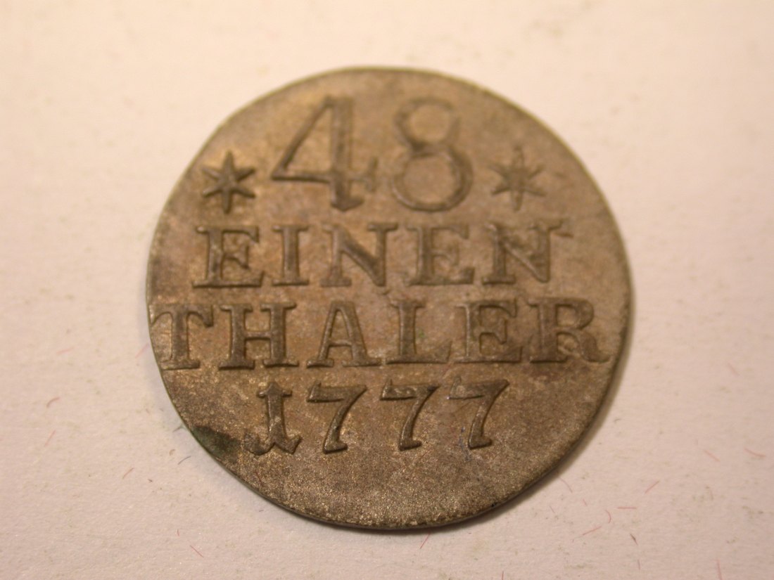  J09  Preussen 48 eine Taler 1777 in vz-ST    Originalbilder   
