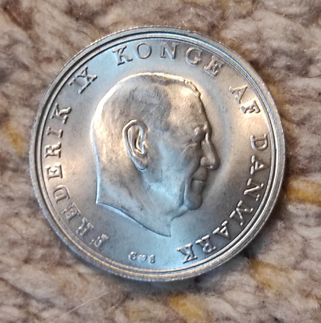  Dänemark 10 Kronen 1968 SILBER   