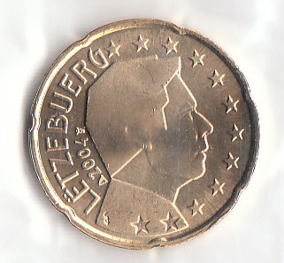  20 Cent Luxemburg 2004 (F251) prägefrisch  b.   