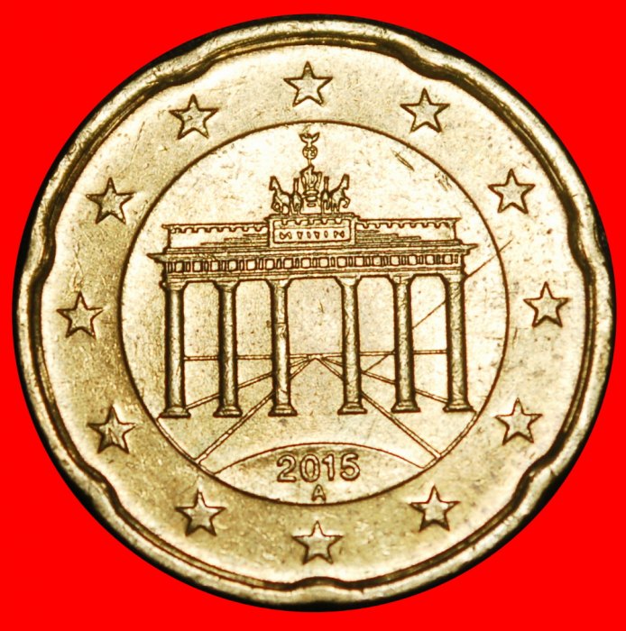 Ⰿ NORDIC GOLD (2007-2025): GERMANY★20 CENTS 2015A PRUSSIA★SPANISH ROSE★DIE B★LOW START ★ NO RESERVE!