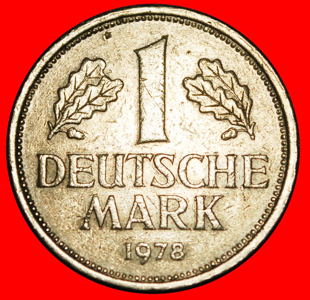  Ⰿ NOT COMMUNIST TYPE (1950-2001): GERMANY ★ 1 MARK 1978D BAVARIA! II1 C r2!★LOW START ★ NO RESERVE!   