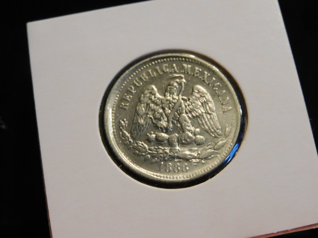  MEXICO 25 CENTAVOS 1888.GRADE-PLEASE SEE PHOTOS.   