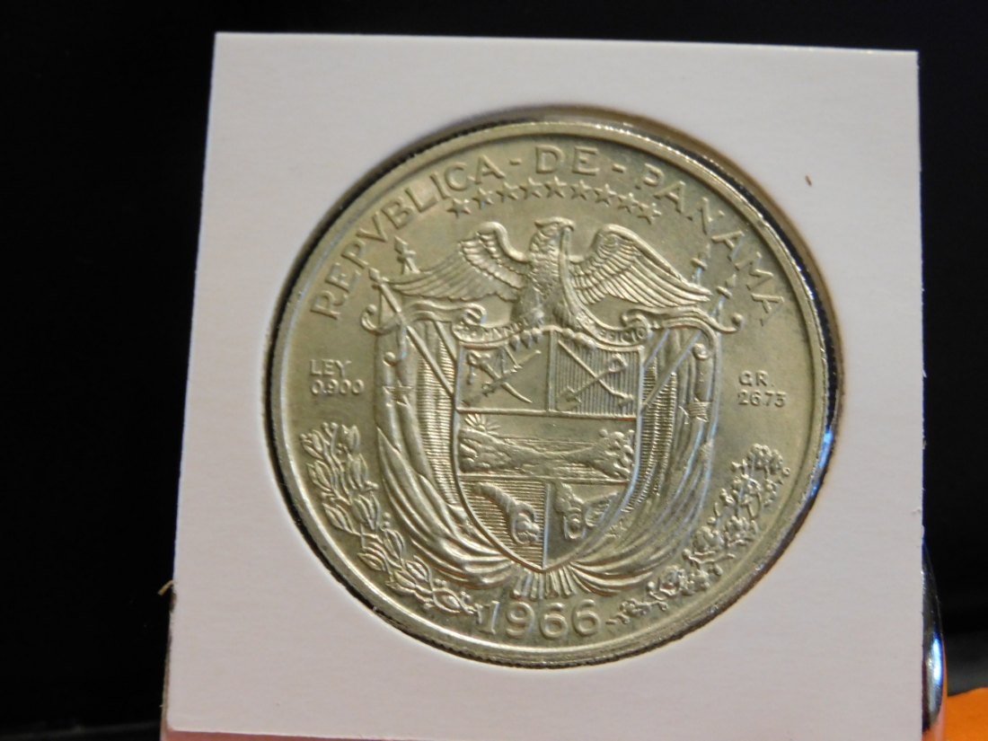  PANAMA 1 BALBOA 1966.GRADE-PLEASE SEE PHOTOS.   