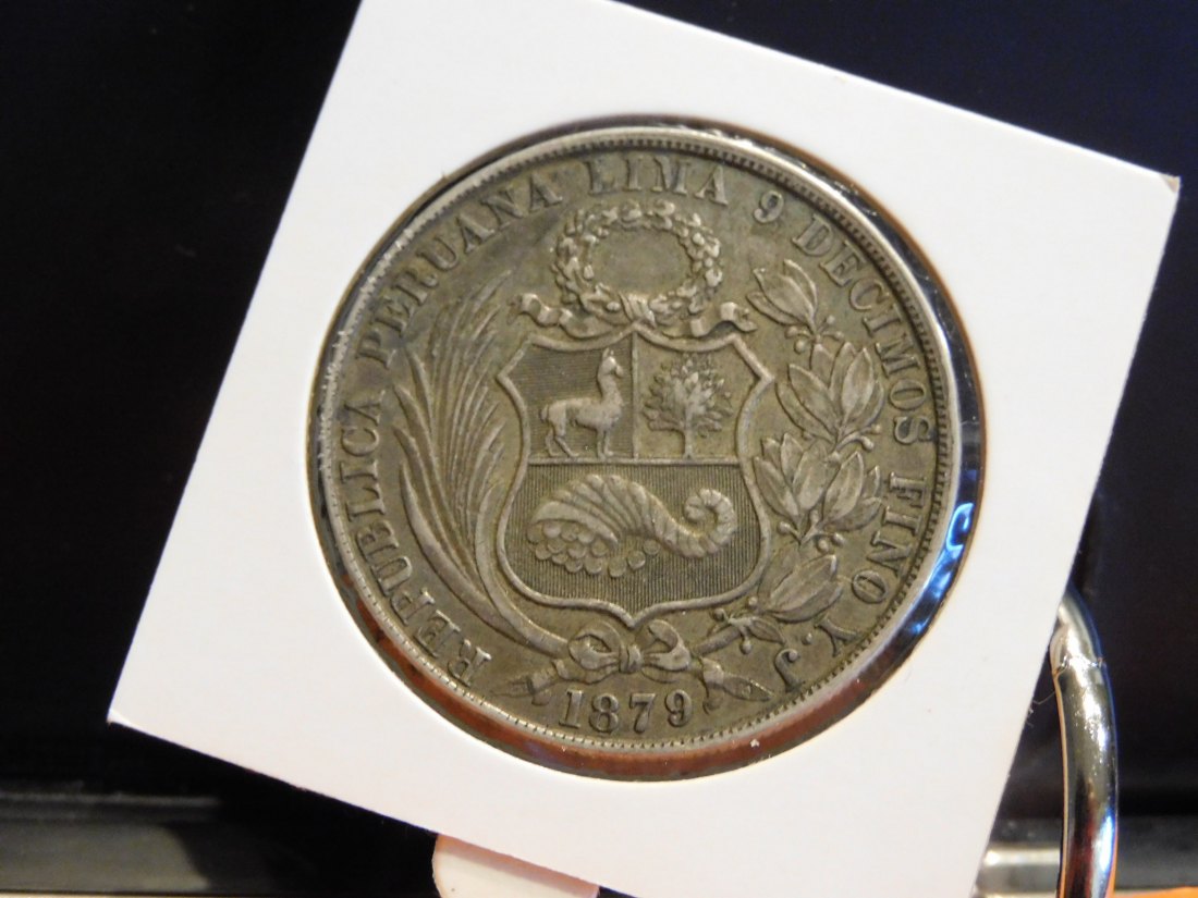  PEROU 1 SOL 1879.GRADE-PLEASE SEE PHOTOS.   