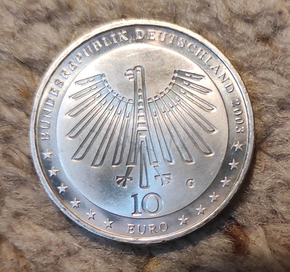  Deutschland 10 € 2003 Gottfried Semper SILBER   