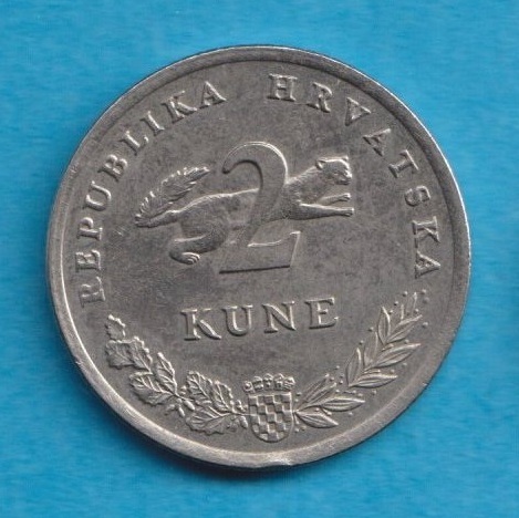  Kroatien 2 Kune 1993   