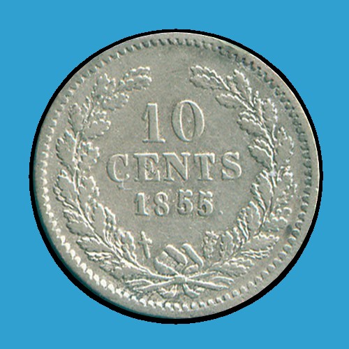  10 Cents 1855 Niederlande   