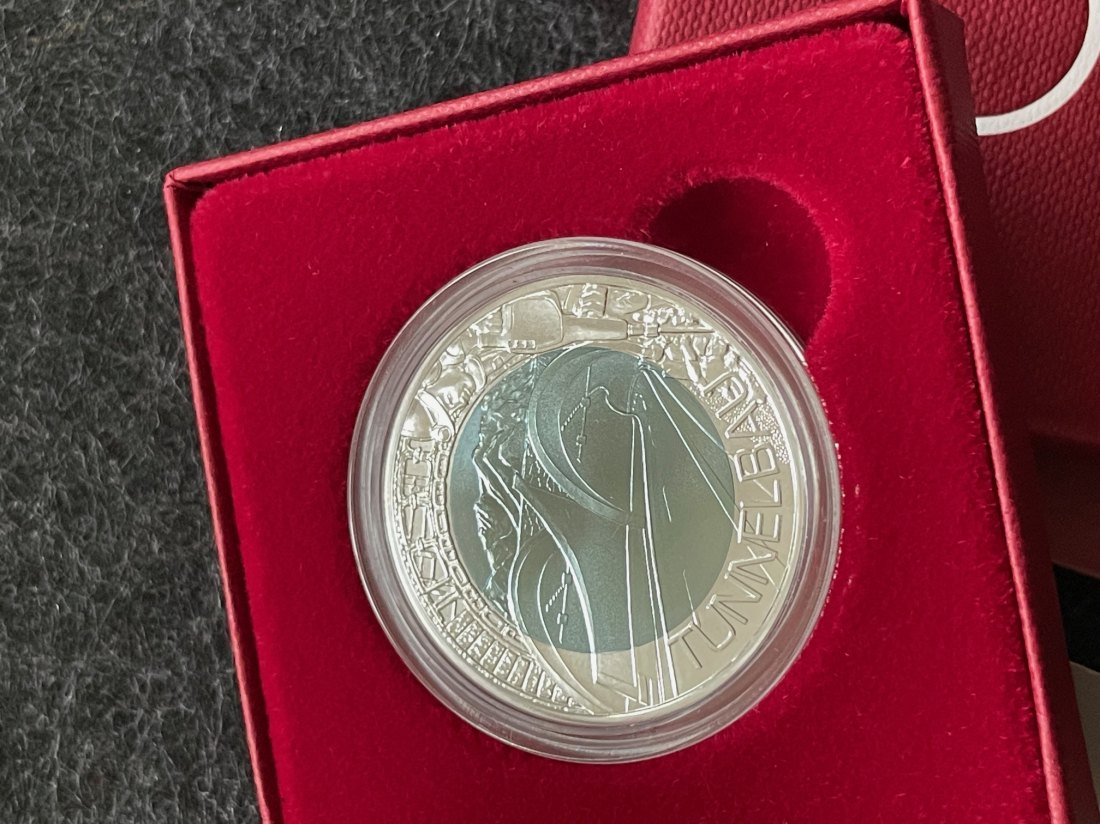  Österreich 25 Euro Niob-Münze 2013 - Tunnelbau   