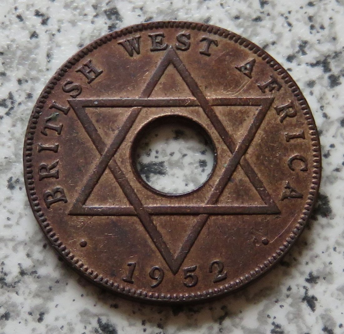  British West Africa half Penny 1952   