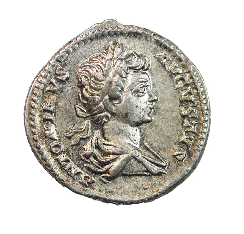  Caracalla 199-200 AD, AR Denarius, 3,86 g,   