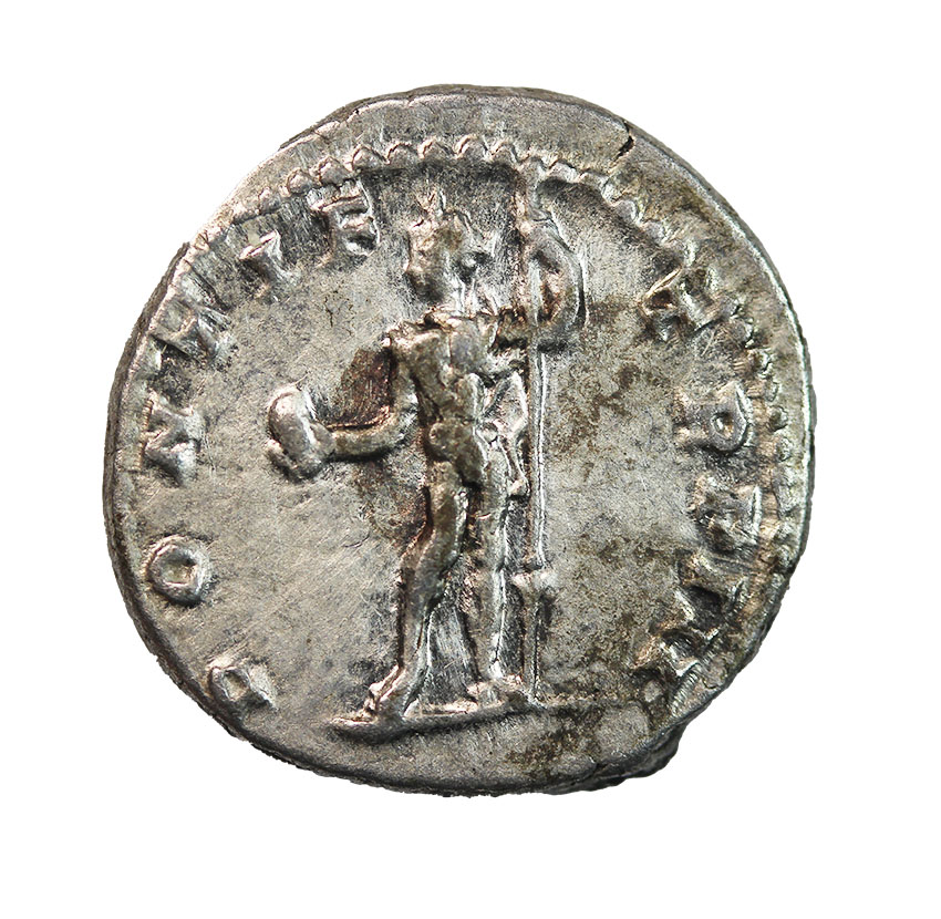  Caracalla 199-200 AD, AR Denarius, 3,86 g,   