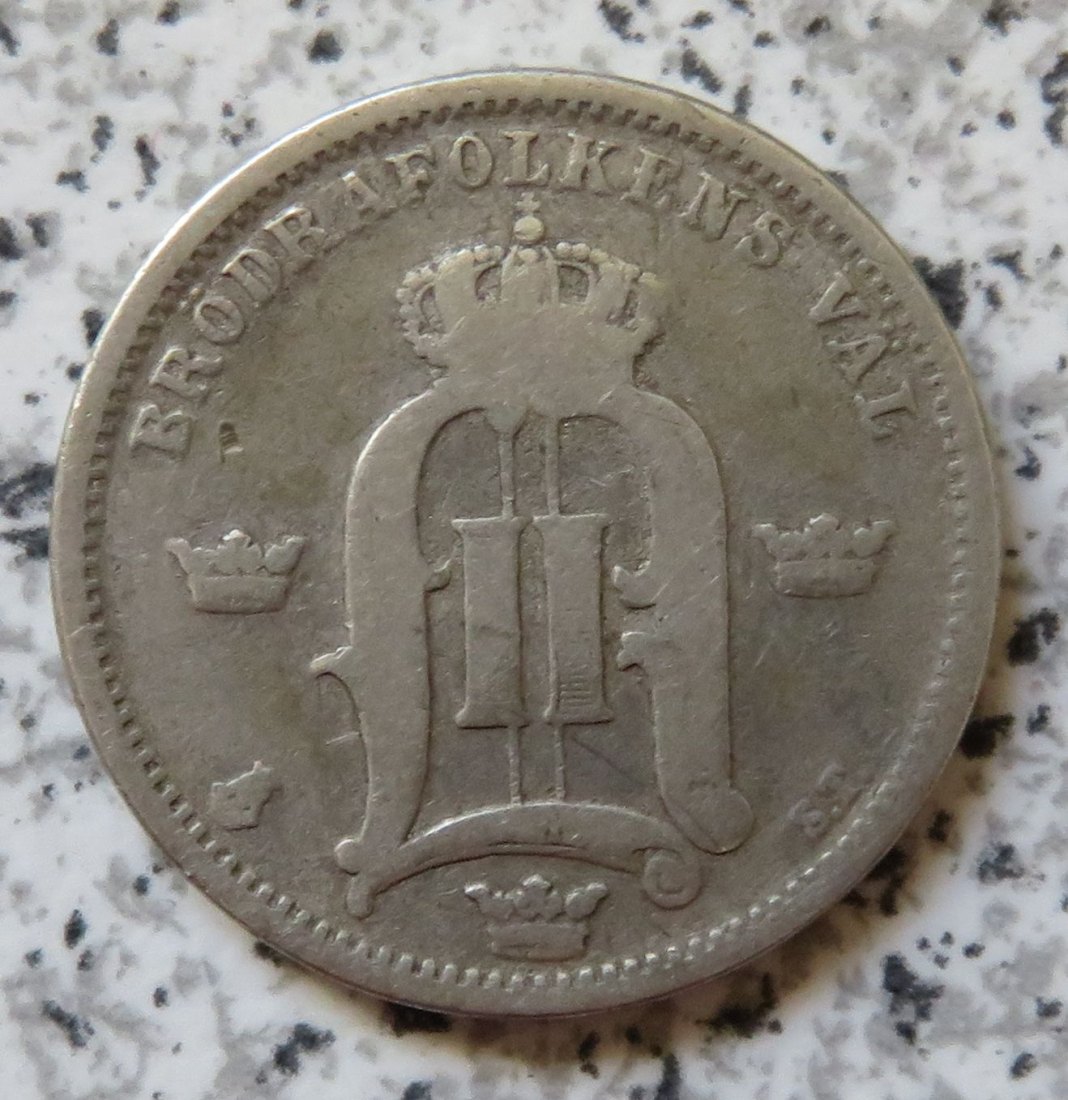  Schweden 50 Öre 1875   
