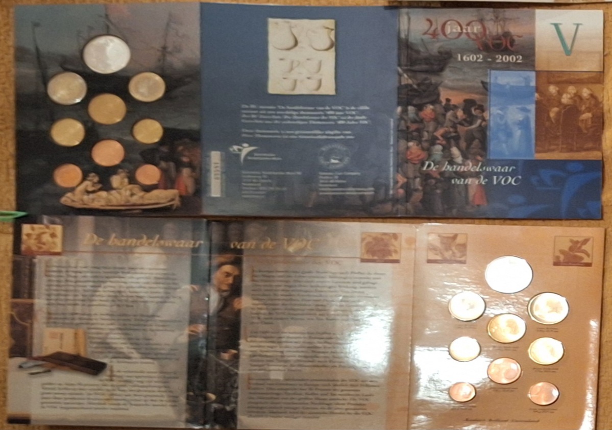  Niederlande KMS 2003 Serie 400 Jahre VOC Thema V - Handelsware incl. Silbermedaille ex.10.000   