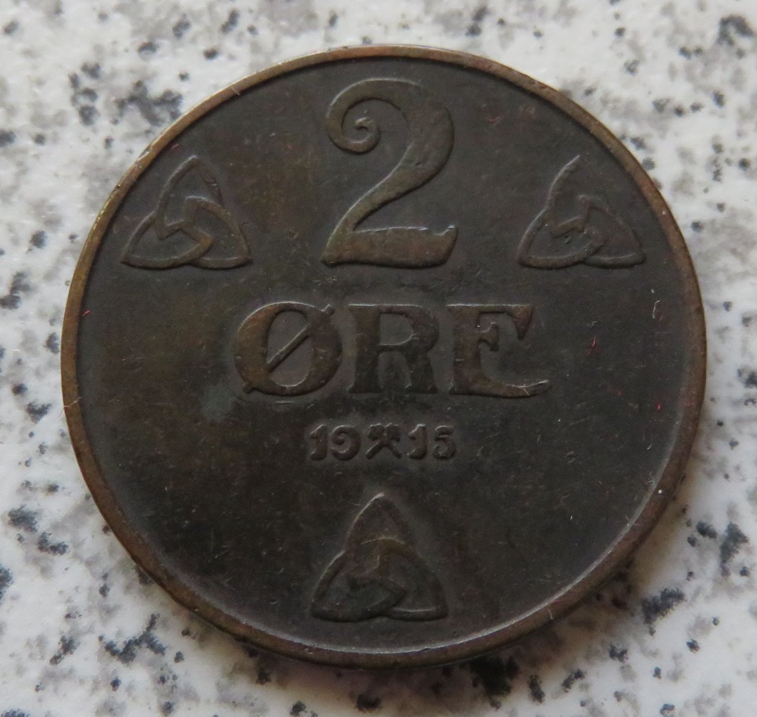  Norwegen 2 Öre 1915   