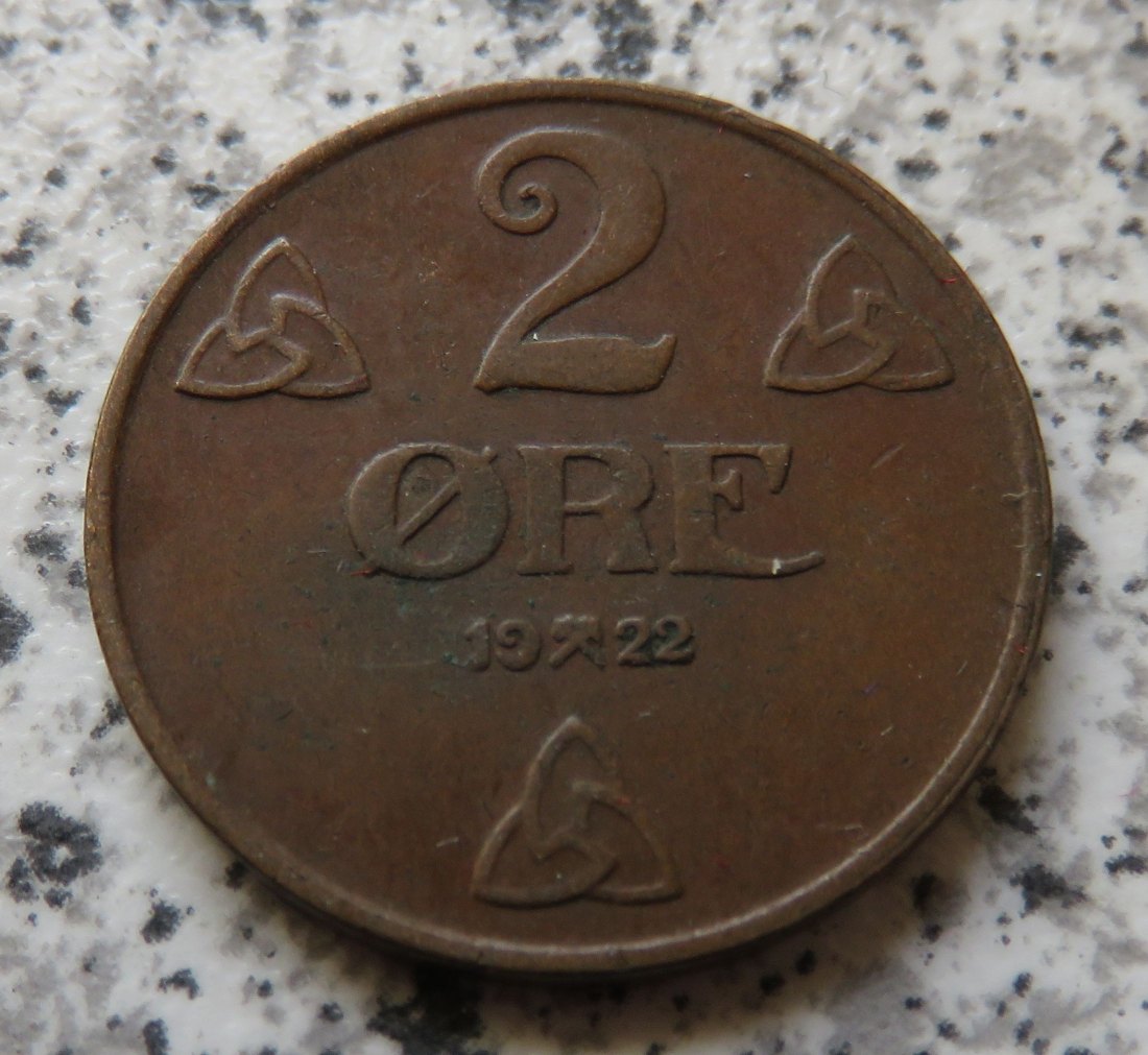  Norwegen 2 Öre 1922   