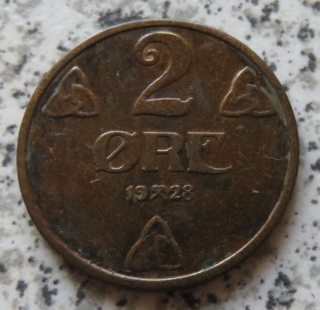  Norwegen 2 Öre 1928   