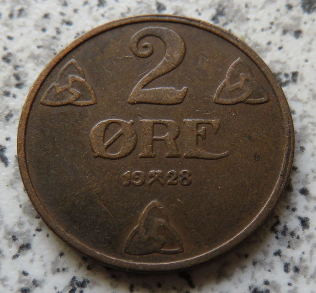  Norwegen 2 Öre 1928   