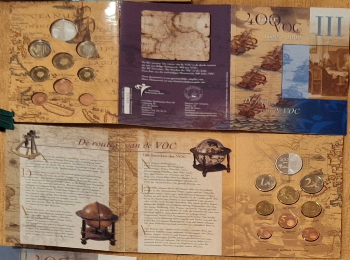  Niederlande KMS 2002 Serie 400 Jahre VOC Thema III - die Routen incl. Silbermedaille ex.10.000   