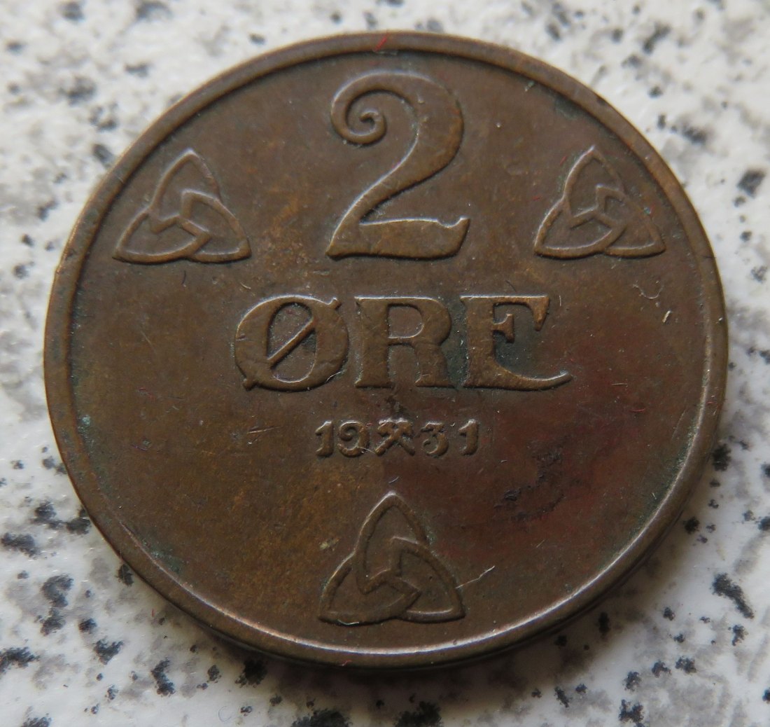  Norwegen 2 Öre 1931   